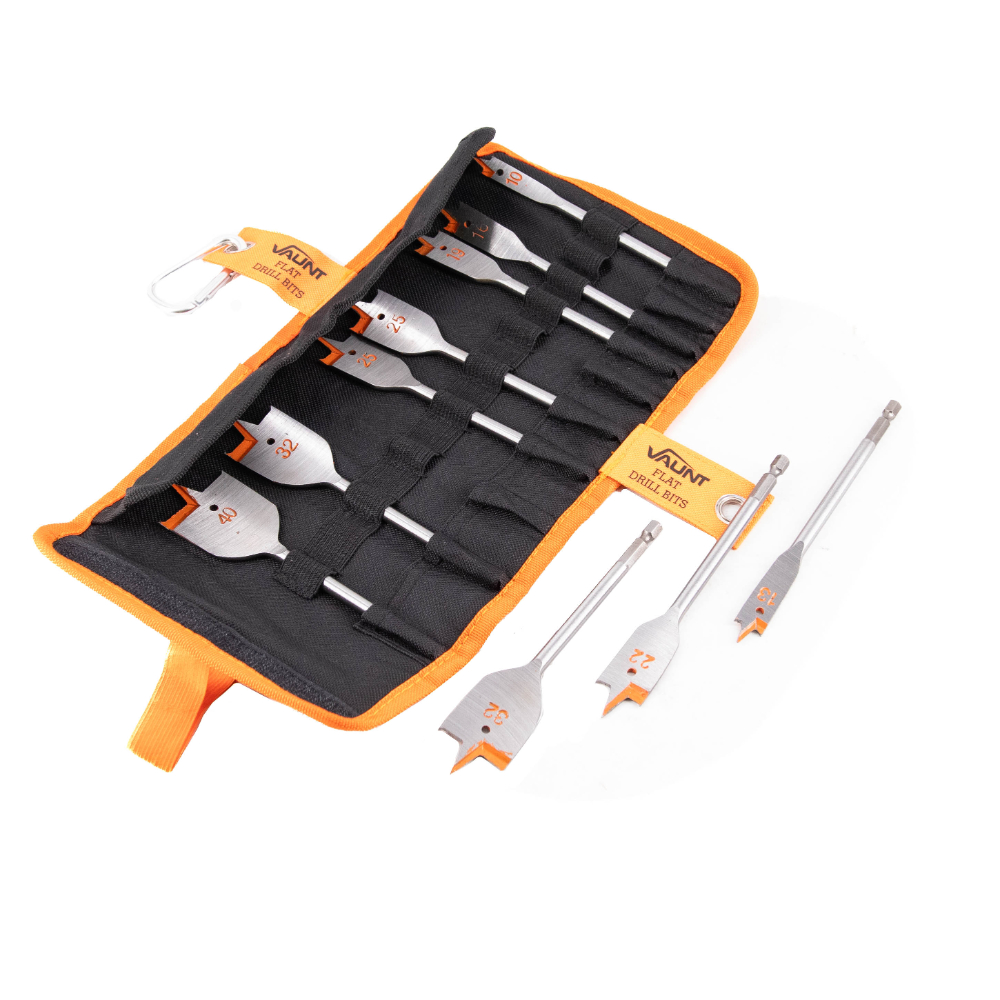 Vaunt 10 Piece Flat Drill Bit Set