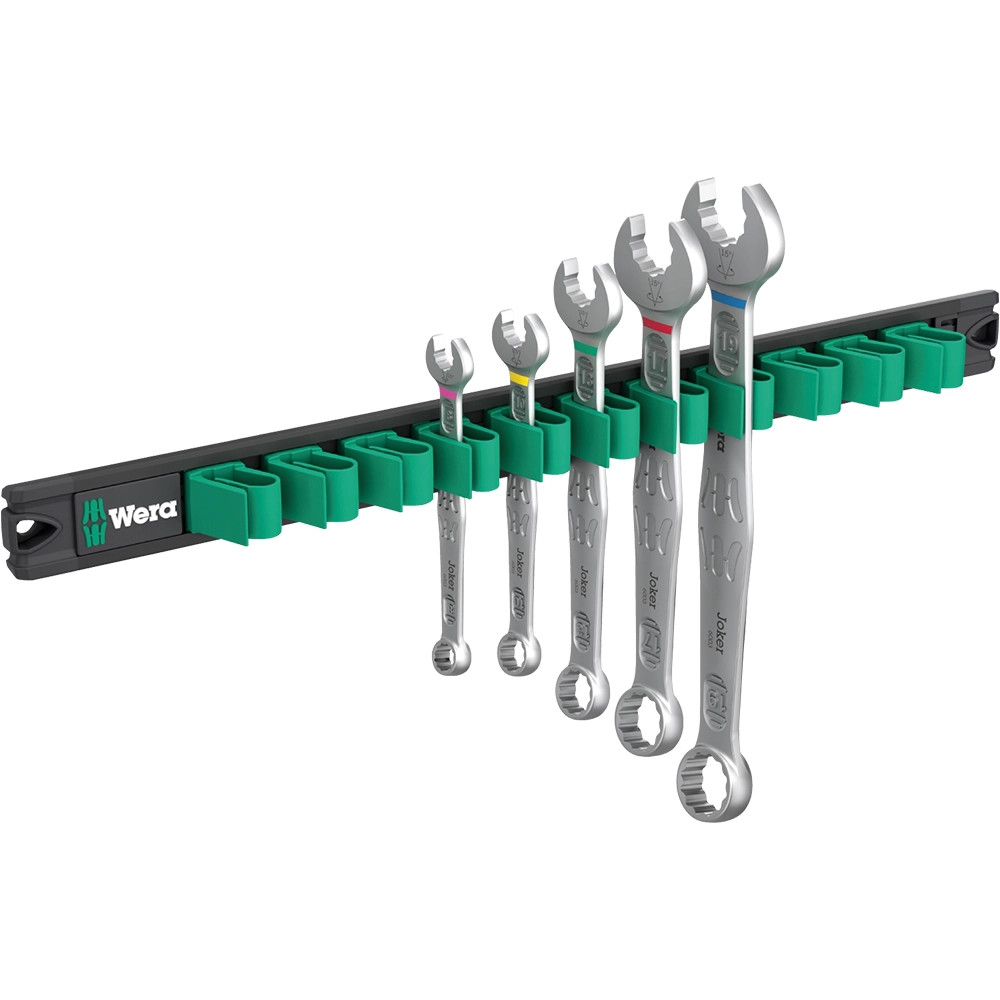 Wera 5 Piece Joker 2 Ring Spanner Set with Magnetic Rail