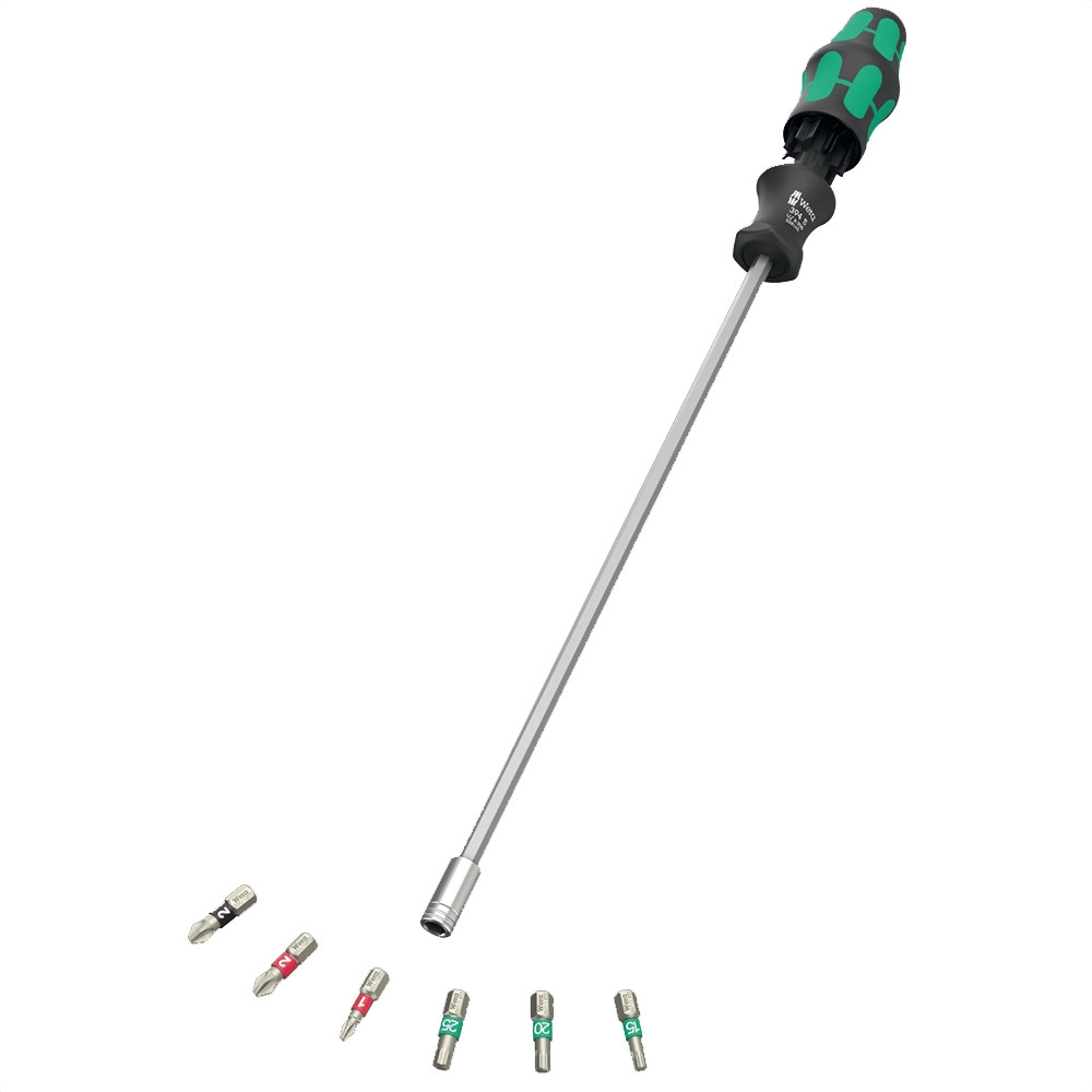 Wera Kraftform Kompakt 27 XL Universal 1 with 6 Screwdriver Bits