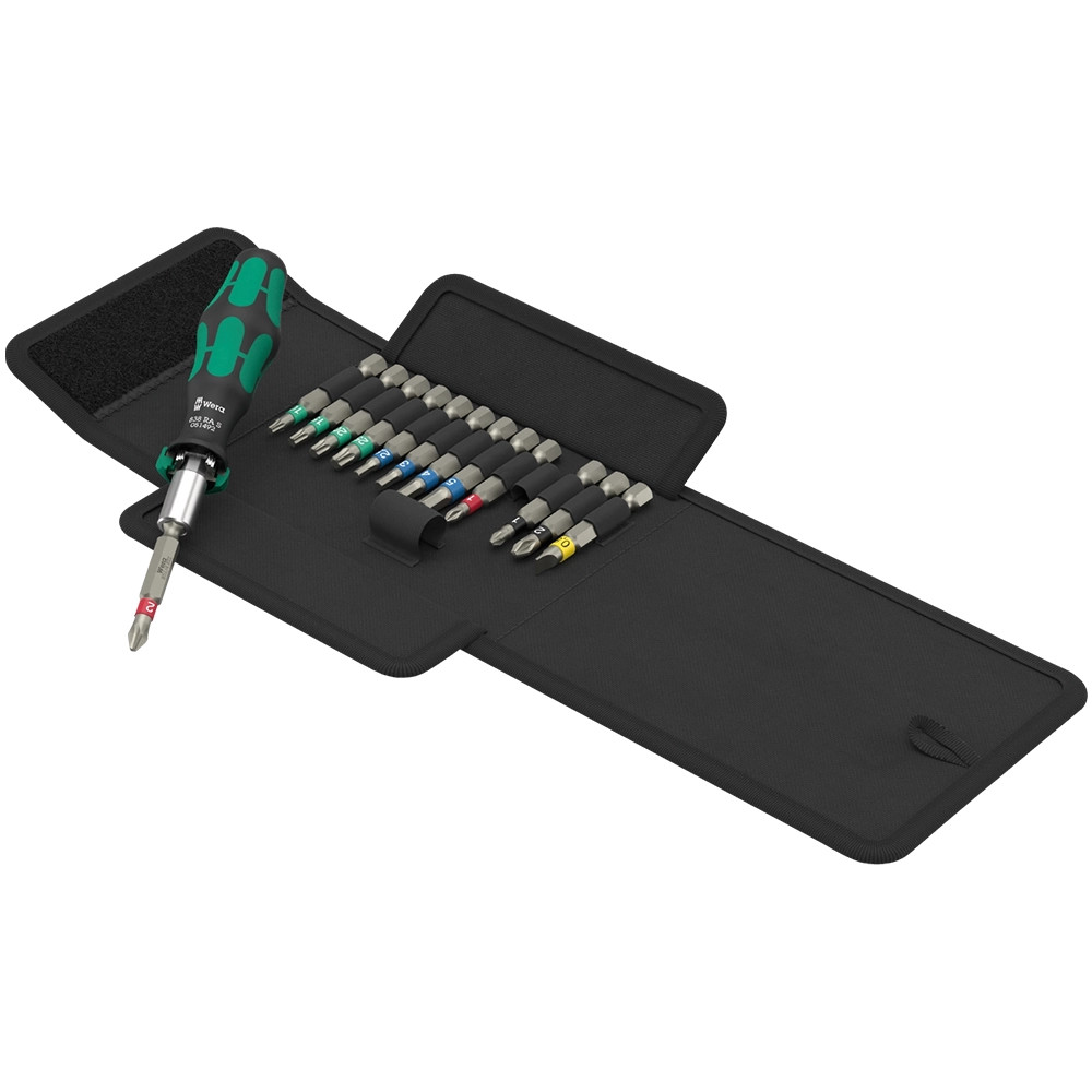 Wera 14 Piece Kraftform Kompakt 838 RA S Set 1 Ratcheting Screwdriver Set