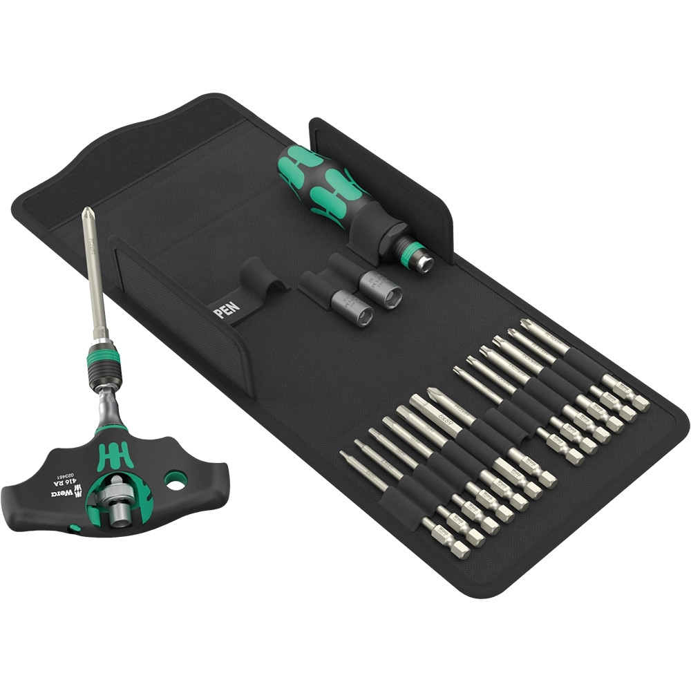 Wera 19 Piece Kraftform Kompakt 400 RA SHK Set