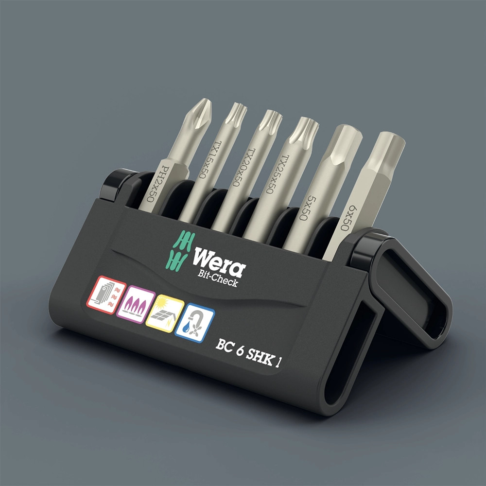 Wera 6 Piece Bit-Check 6 SHK 1 SB