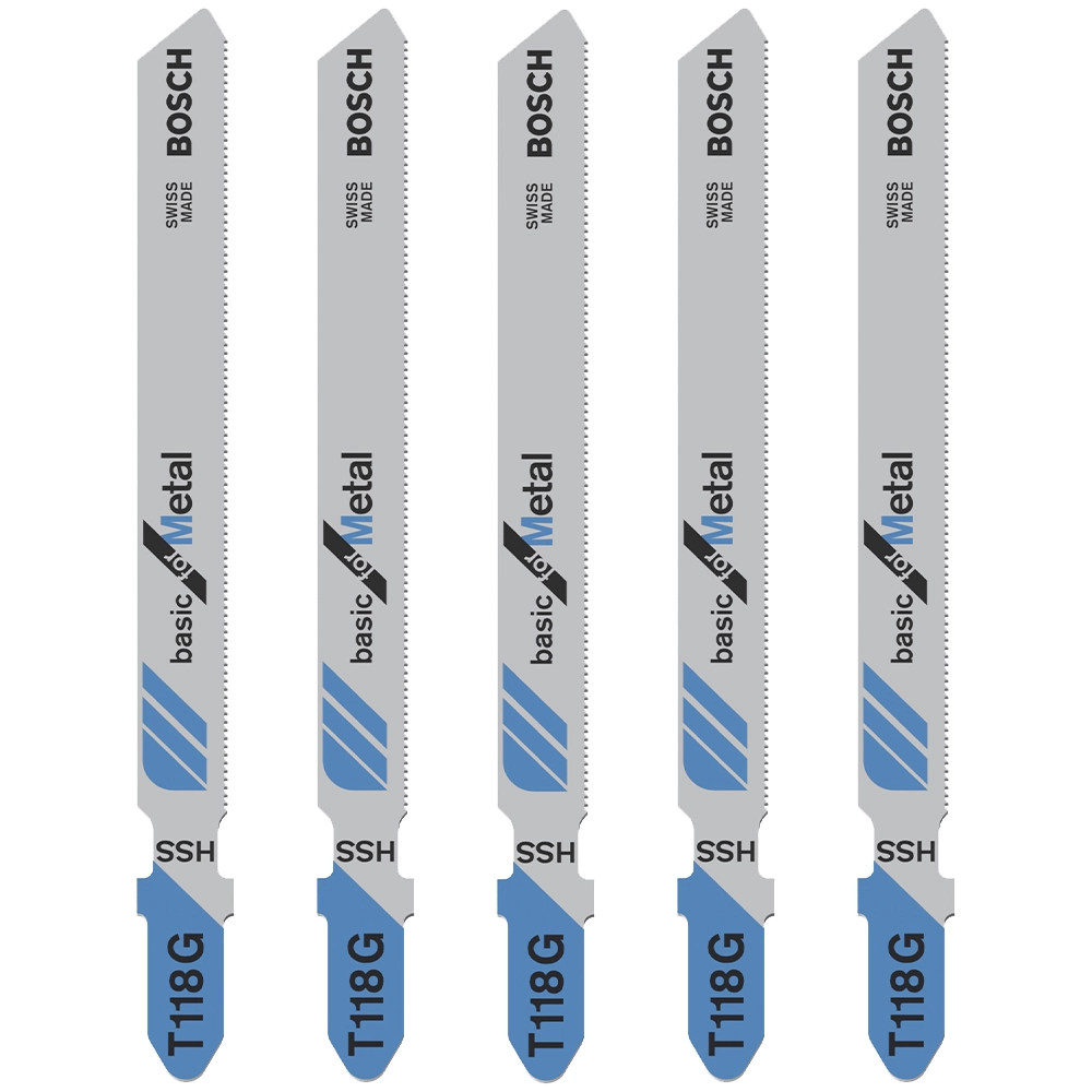 Bosch T 118 G for Metal Jigsaw Blades - Pack of 5