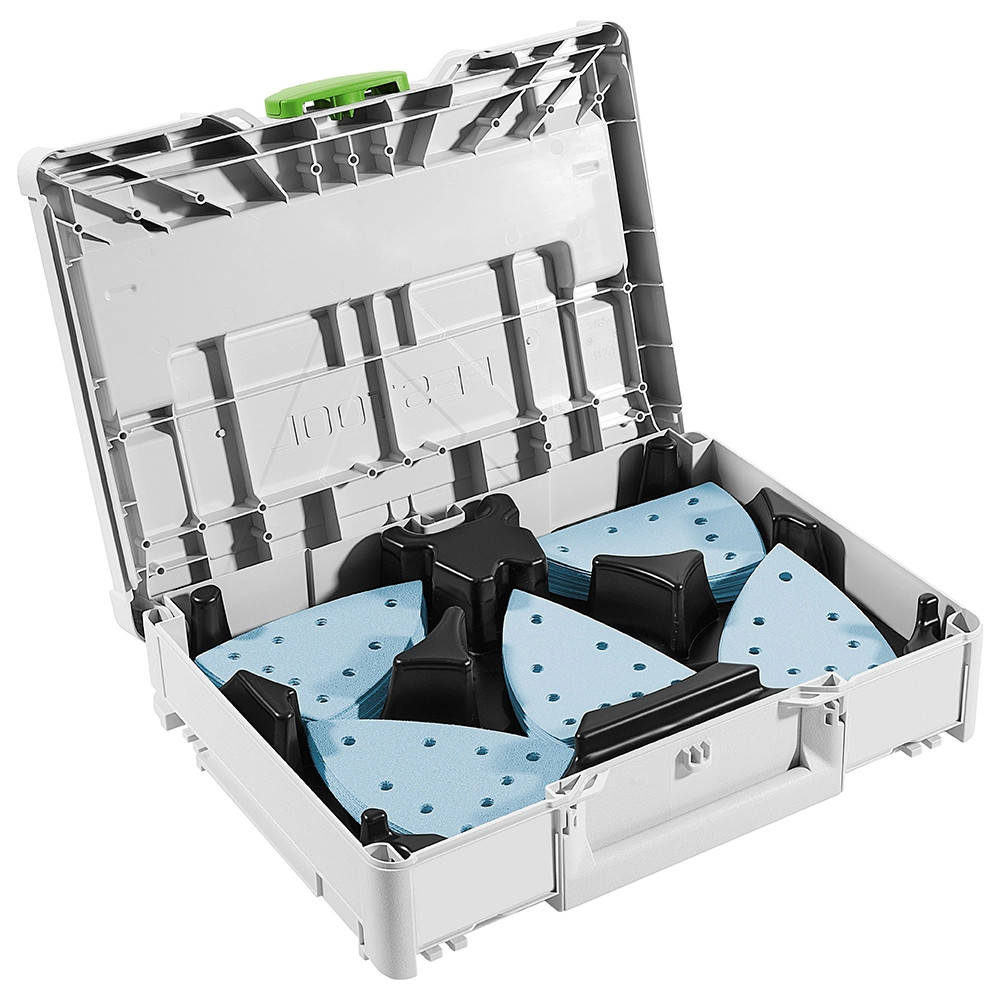 Festool 578195 SYS-STF DELTA GR-Set Delta Sanding Sheets & Systainer Case