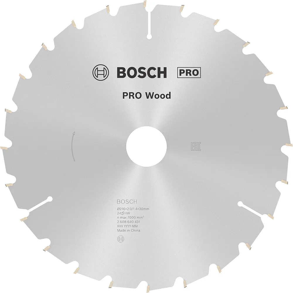 Bosch PRO Optiline 216 x 30mm 24T Wood Circular Saw Blade