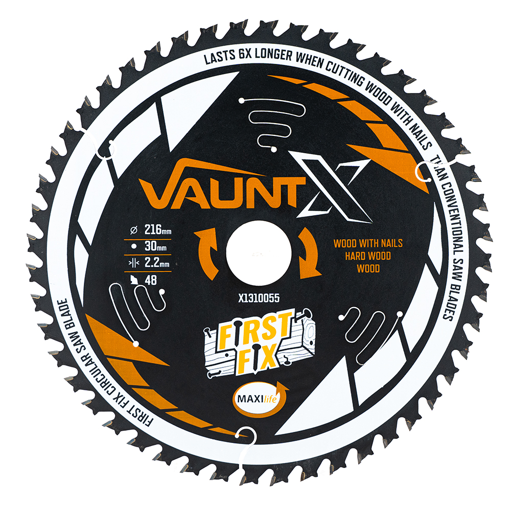 Vaunt X 216mm x 30mm 48T First Fix Circular Saw Blade