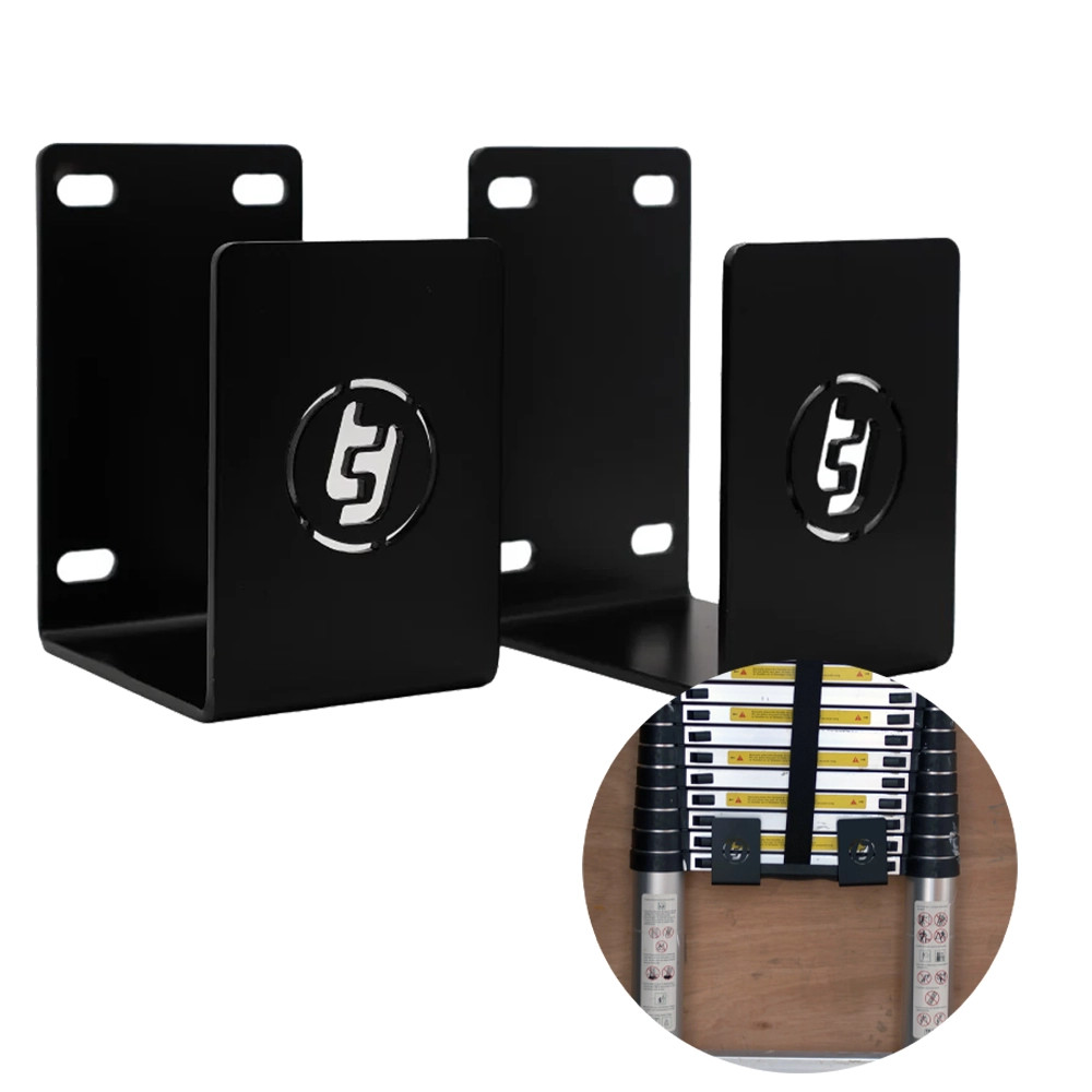 Trade Tidy Telescopic Ladder Brackets (Pair) - Black