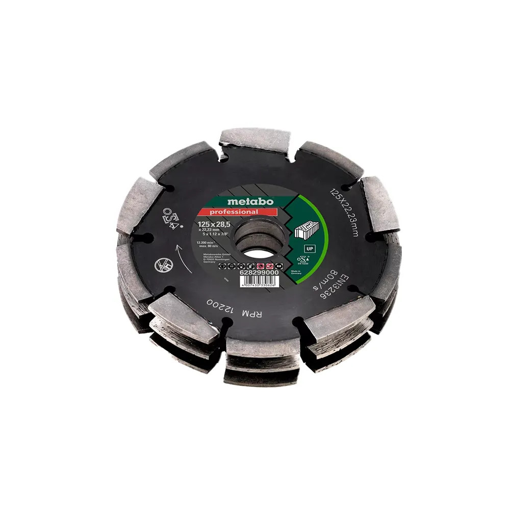 Metabo 125 x 22.23mm Professional Wall Chaser Blade for MFE40
