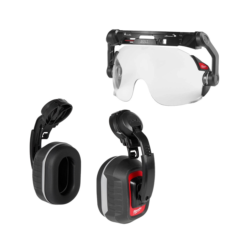 Milwaukee BOLT HP EarMuffs & BOLT Compact Visor - Clear