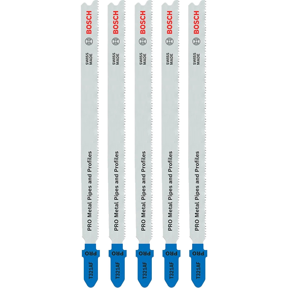 Bosch PRO T 321 AF for Metal Pipes & Profiles Jigsaw Blades - Pack of 5