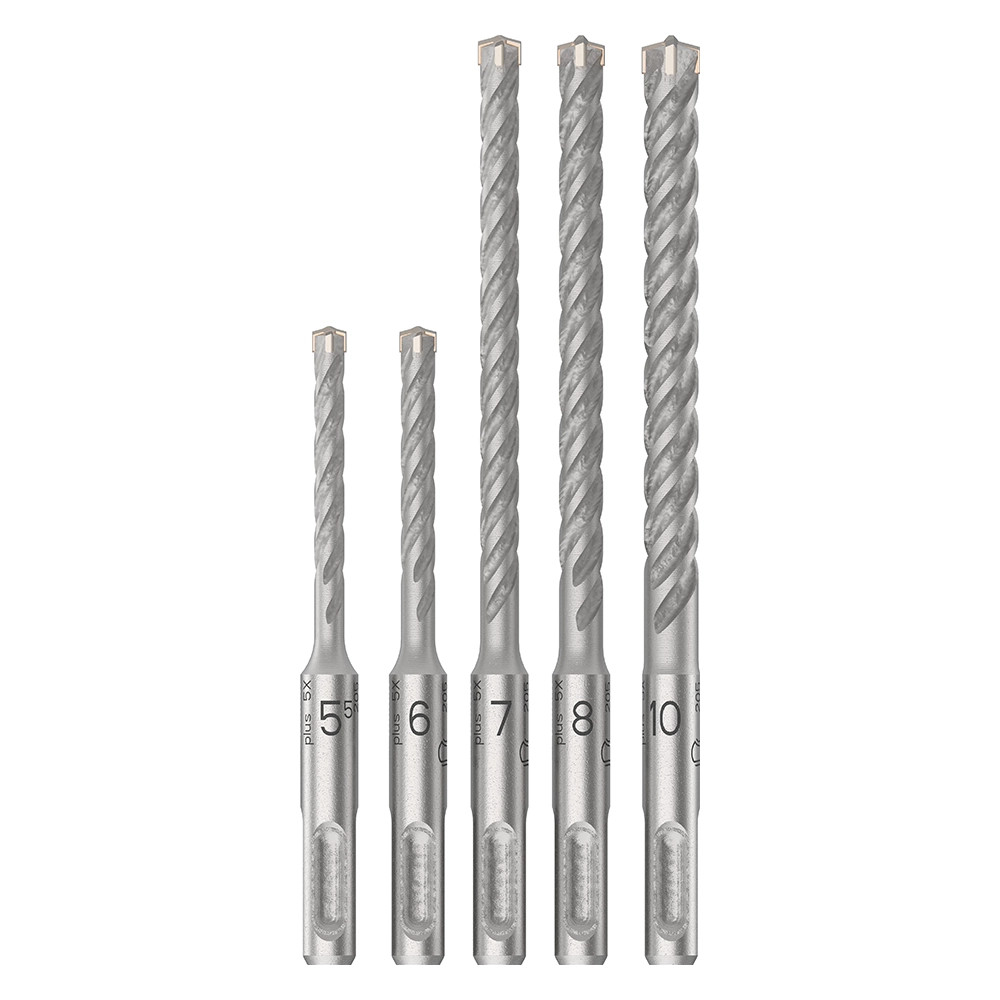 Bosch PRO 5 Piece SDS Plus-5X Hammer Drill Bit Set