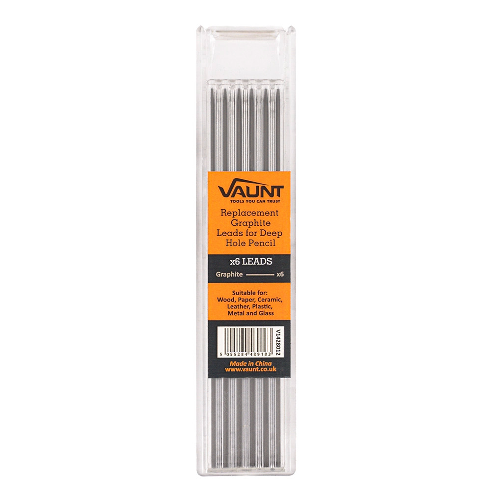 Vaunt Replacement Graphite Leads For Deep Hole Pencil - Pack of 6