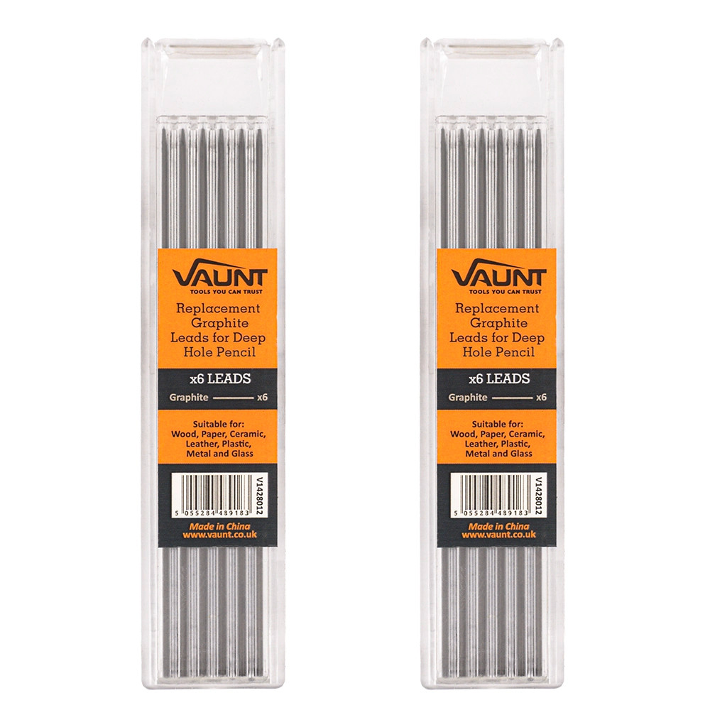 Vaunt Replacement Graphite Leads For Deep Hole Pencil - Pack of 12