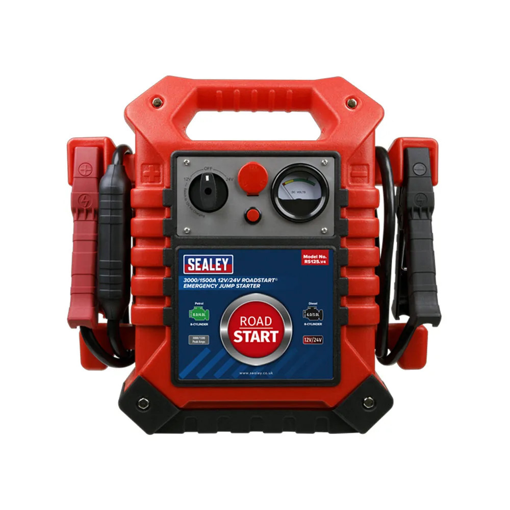 Sealey RoadStart 12/24V Emergency Jump Starter (3000A/1500A Peak)