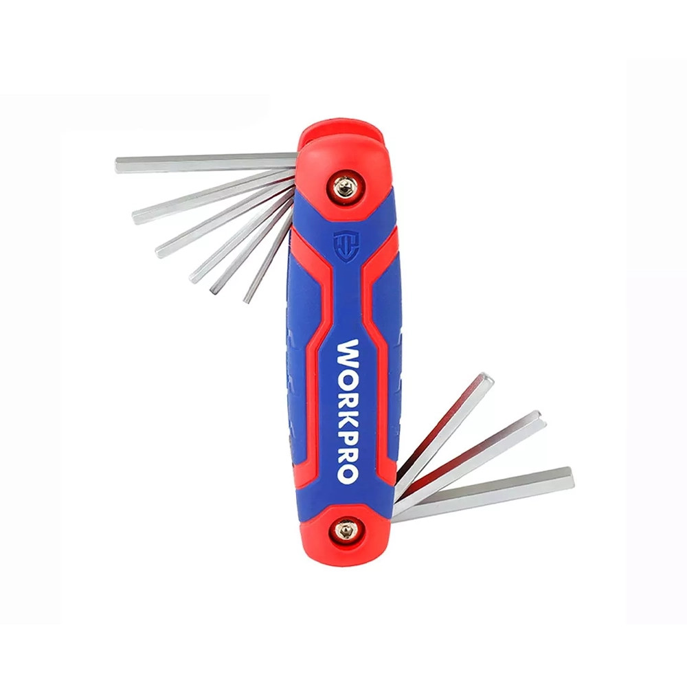 WORKPRO WP222022 9 Piece Imperial Folding Hex Key Set