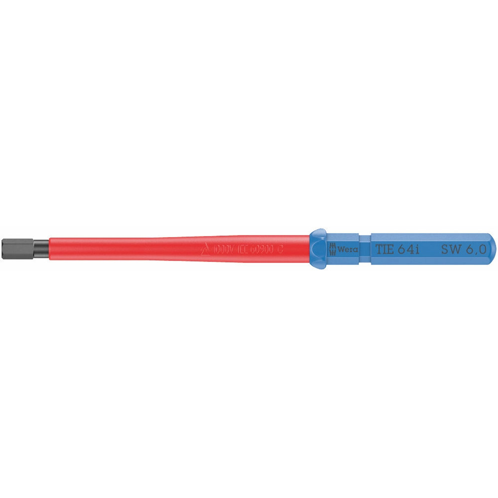 Wera HEX 6.0mm Kraftform Kompakt VDE 64 i Tool Finder Screwdriver Blade