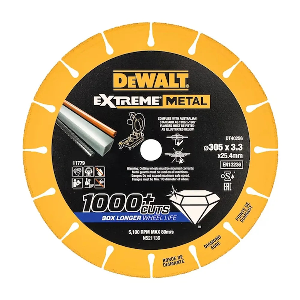 Dewalt DT40256-QZ 300mm x 25.4mm EXTREME Diamond Cutting Blade