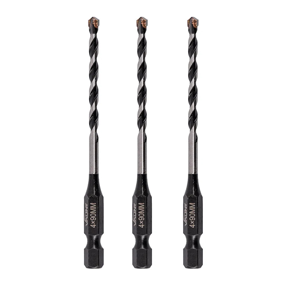 Vaunt 4.0mm x 90mm Multi-Construction Drill Bits - Pack of 3