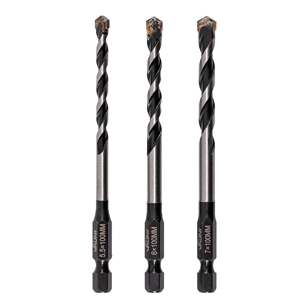 Vaunt 3 Piece Multi-Construction Drill Bit Set (5.5mm, 6.0mm, 7.0mm)