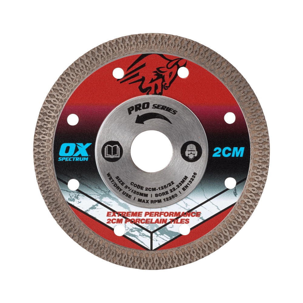 OX Spectrum 125mm Pro Porcelain Cutting Blade