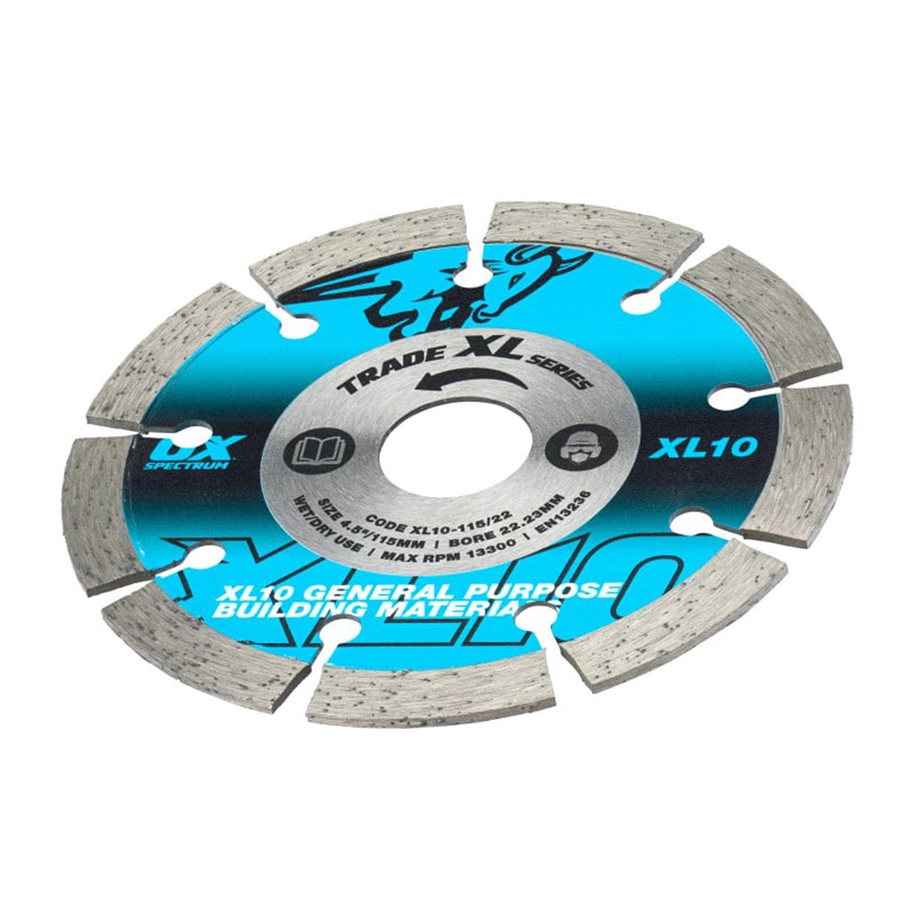 OX Spectrum 115mm Trade Segmented Diamond Blades - Pack of 3