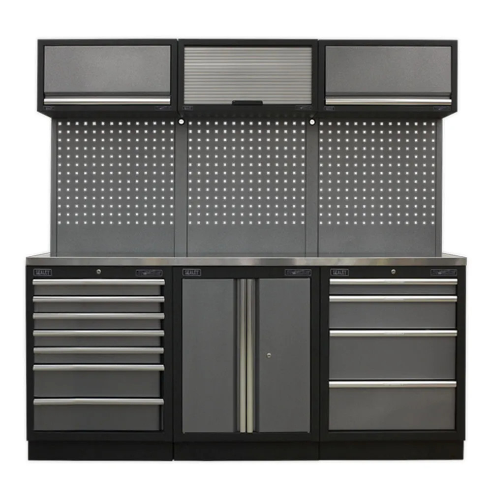 Sealey APMSSTACK07SS Superline PRO Storage System with Stainless Steel Worktop