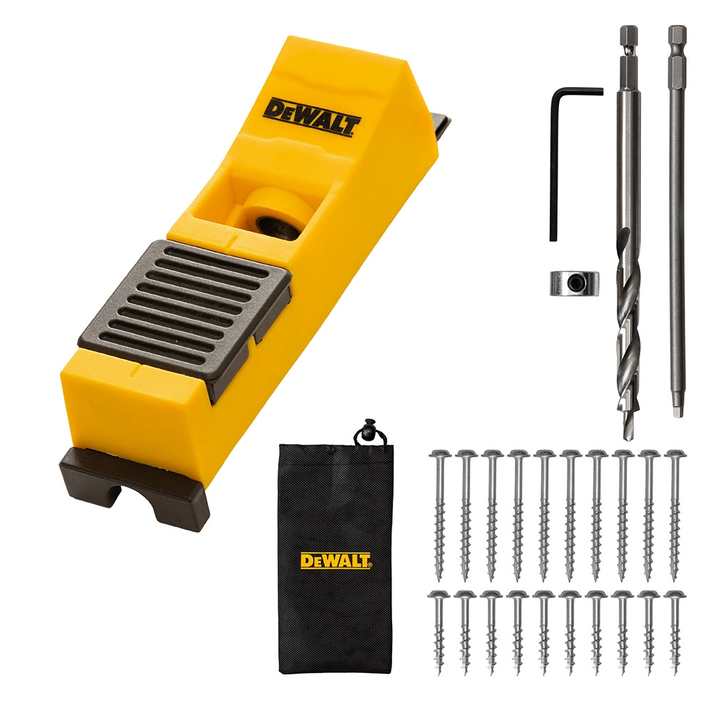 Dewalt DXPJ001E Single Pocket Hole Jig with Pouch