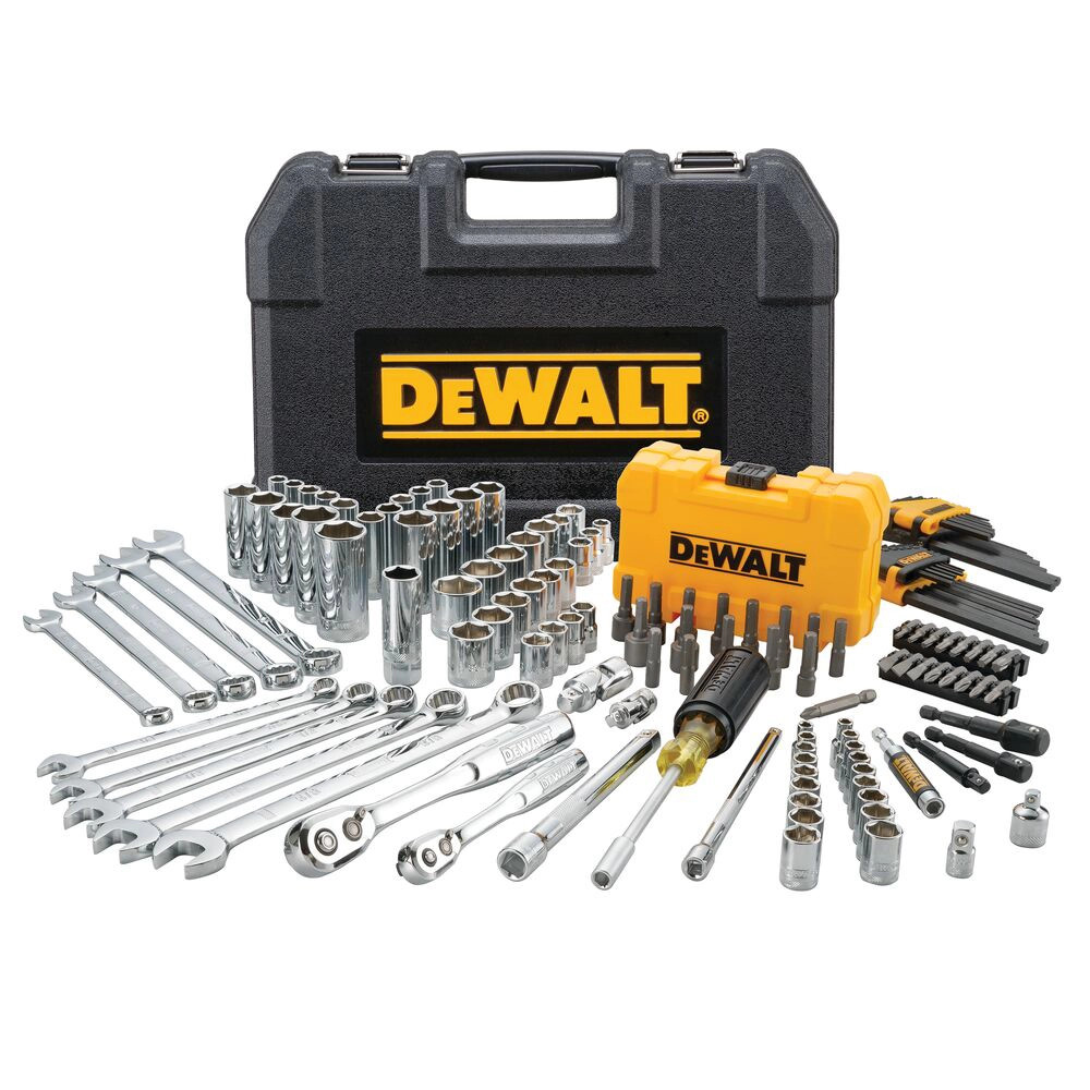 Dewalt 142 Piece 1/4'' Sq. & 3/8'' Sq. Mechanics Socket Tool Set