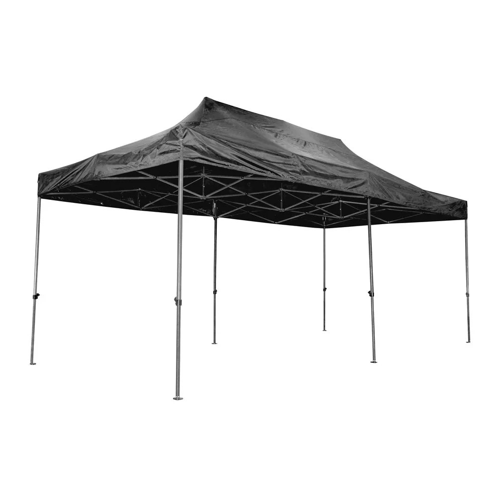 Vaunt Steel Pop-Up Gazebo - 6m x 3m Black with Case