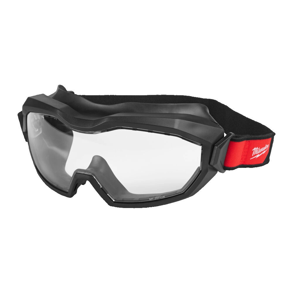 Milwaukee High-Profile Vented Safety Goggles - Clear