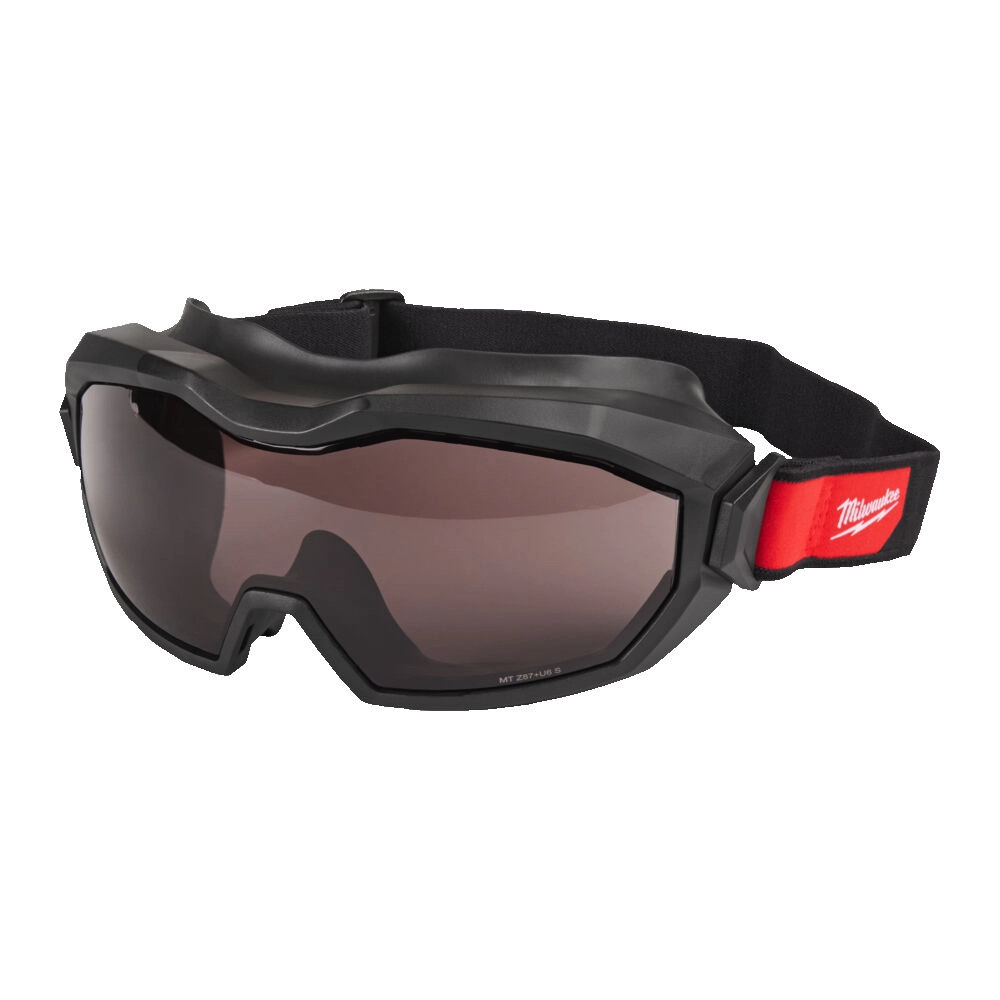 Milwaukee High-Profile Vented Safety Goggles - Tinted