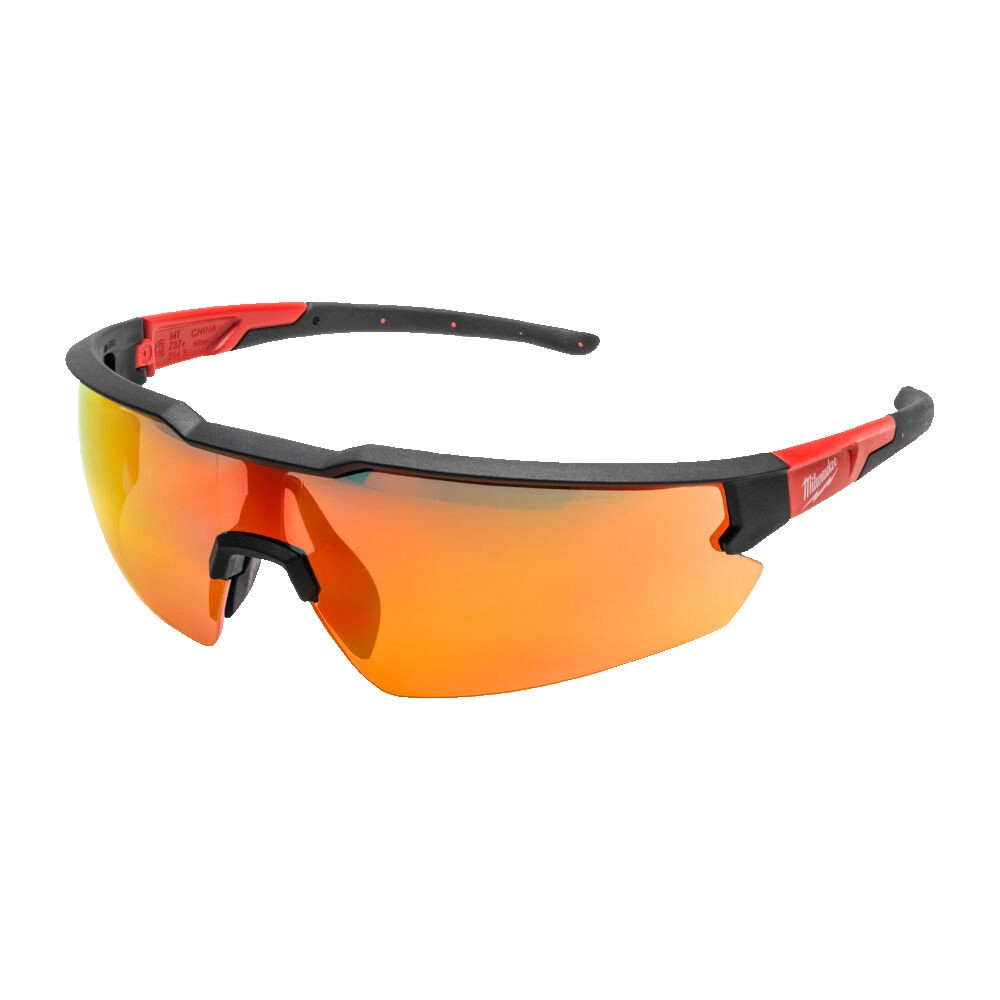 Milwaukee Enhanced Safety Glasses - Red Mirror AF