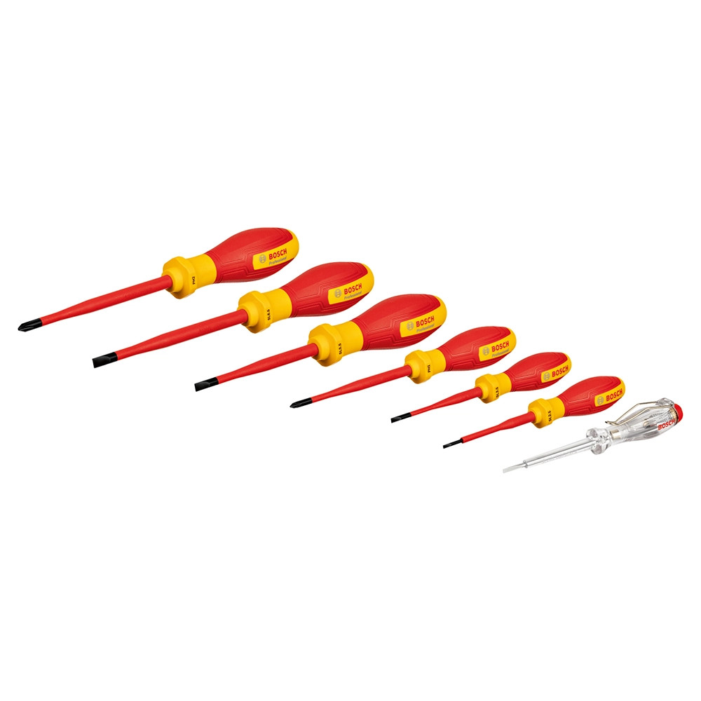 Bosch 7 Piece VDE Screwdriver Set