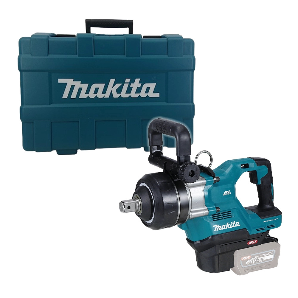 Makita TW009GZ01 40V XGT Brushless 1'' Short Anvil Impact Wrench - Body & Case
