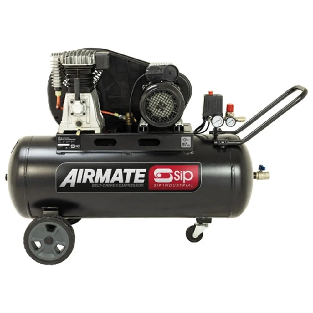 SIP BD 3HP 100ltr Belt Drive Electric Compressor - 240V