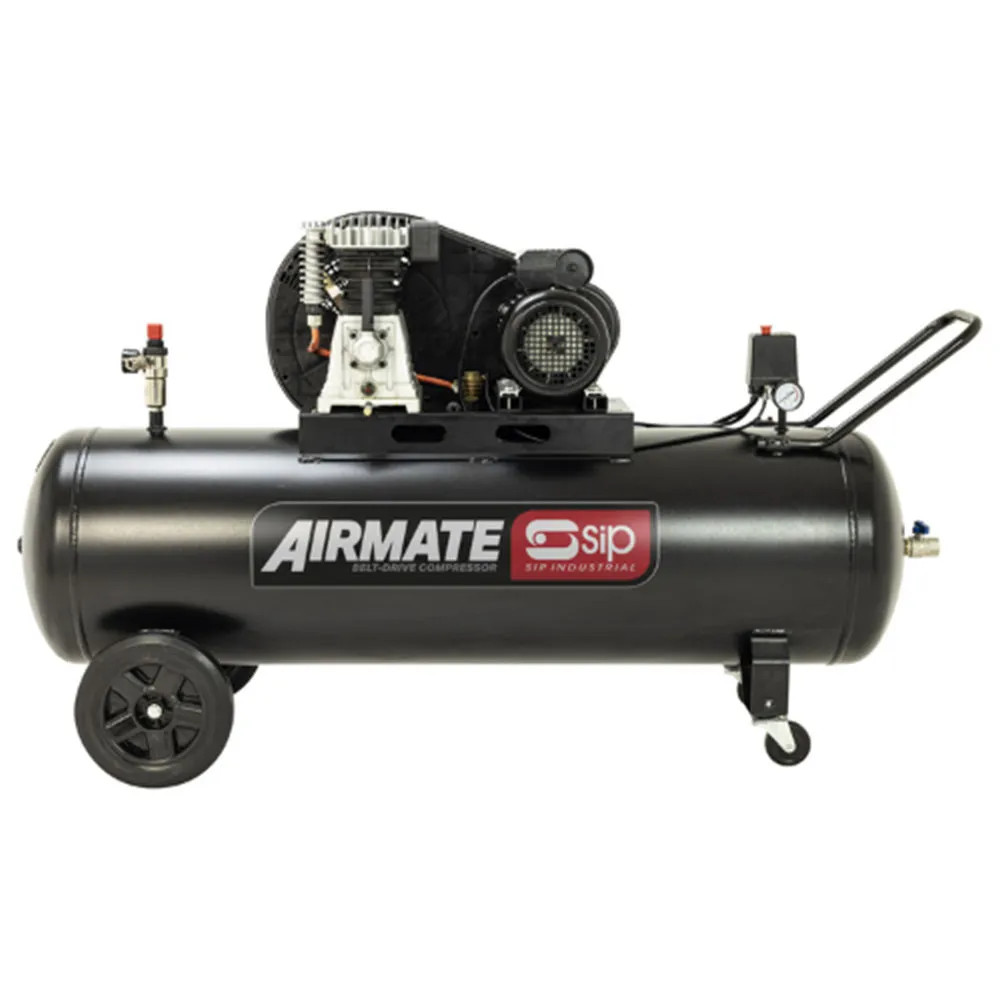 SIP BD 3HP 200ltr Belt Drive Electric Compressor - 240V