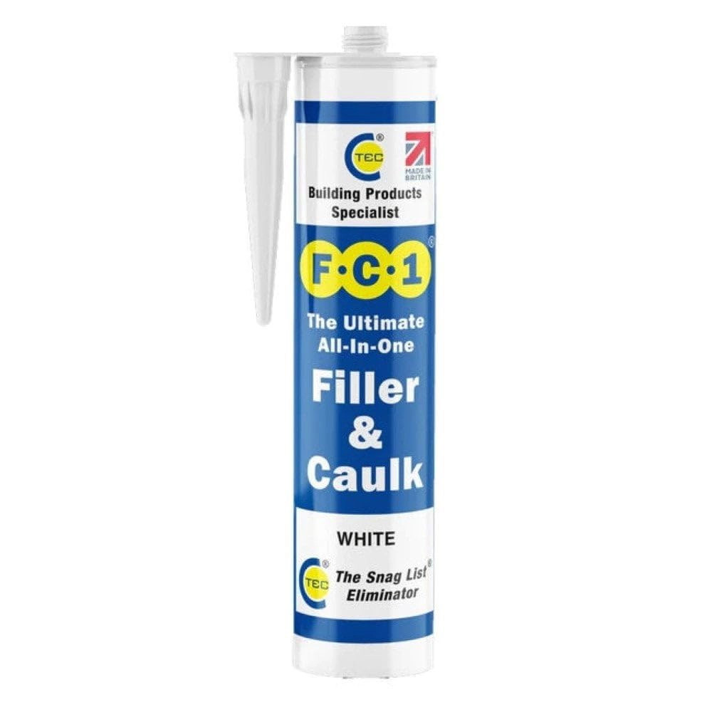 FC1 Ultimate All-In-One Filler & Caulk - 310ml White - Pack of 12