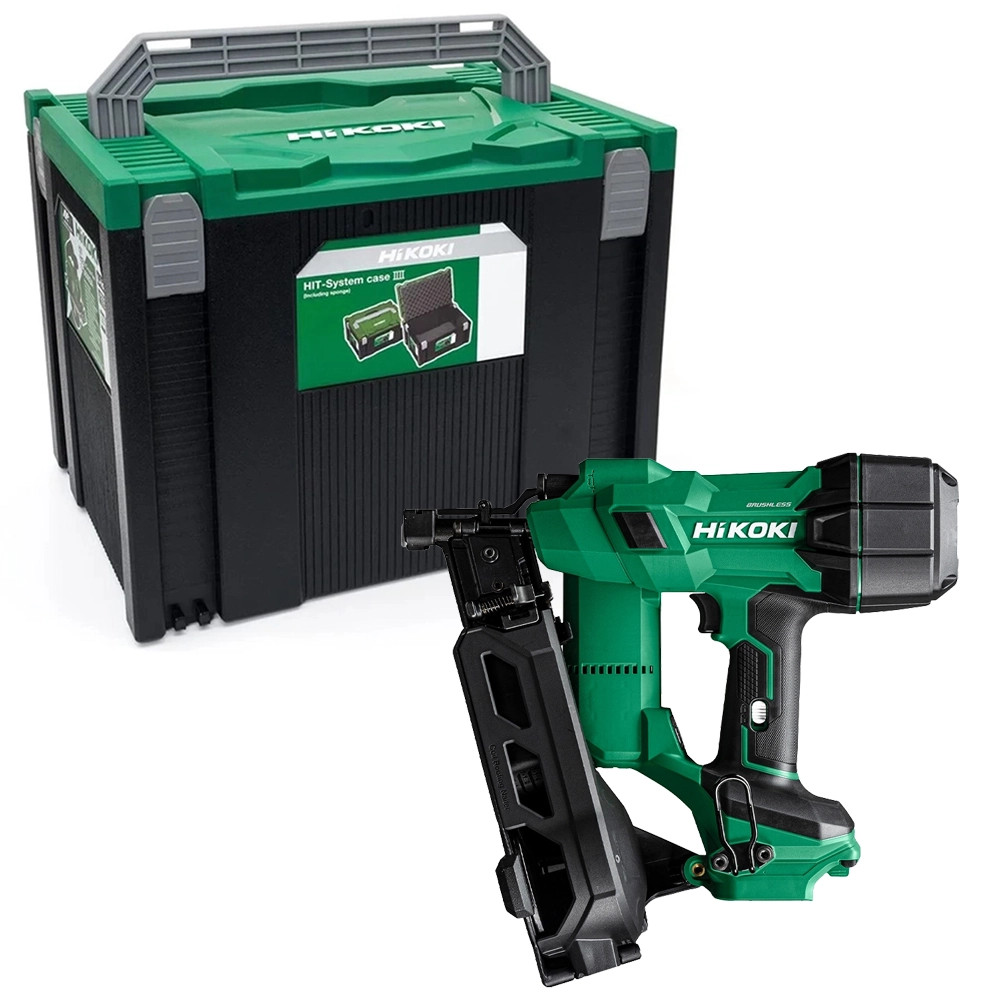 Hikoki NV1845DAW9Z 18V Brushless Coil Nail Gun - Body & Case