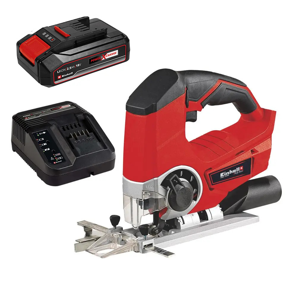 Einhell TE-JS 18/80 Li-Solo 18V Jigsaw, 1x 2.5Ah Battery & Charger
