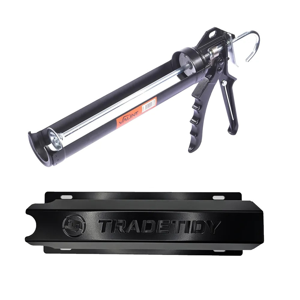 Vaunt Heavy Duty Sealant Gun and Trade Tidy Silicone Gun Holder Set