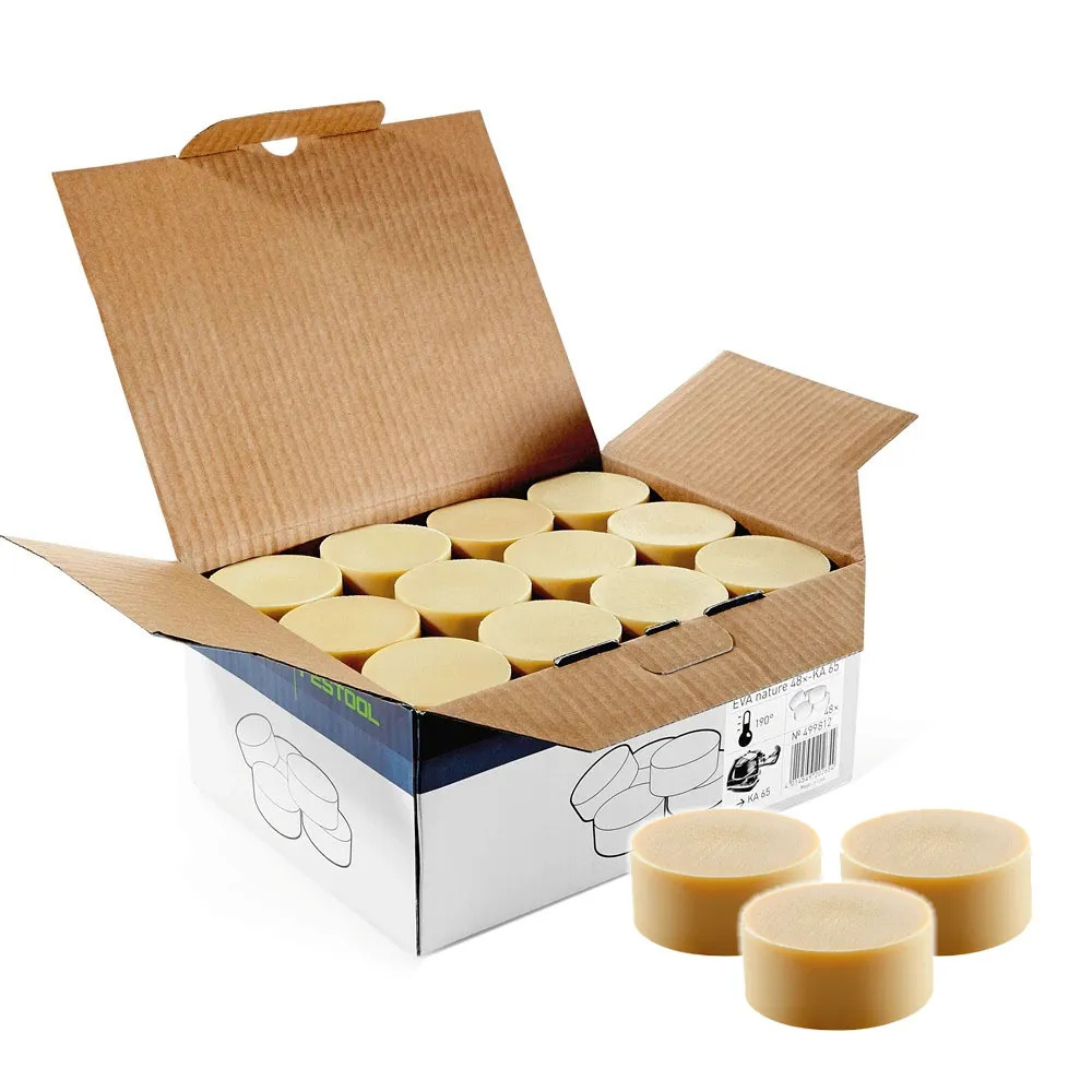 Festool 499812 EVA Adhesive Natural for KA 65 Edge Bander - Pack of 48