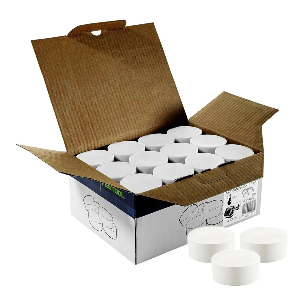Festool 499813 EVA Adhesive White for KA 65 Edge Bander - Pack of 48