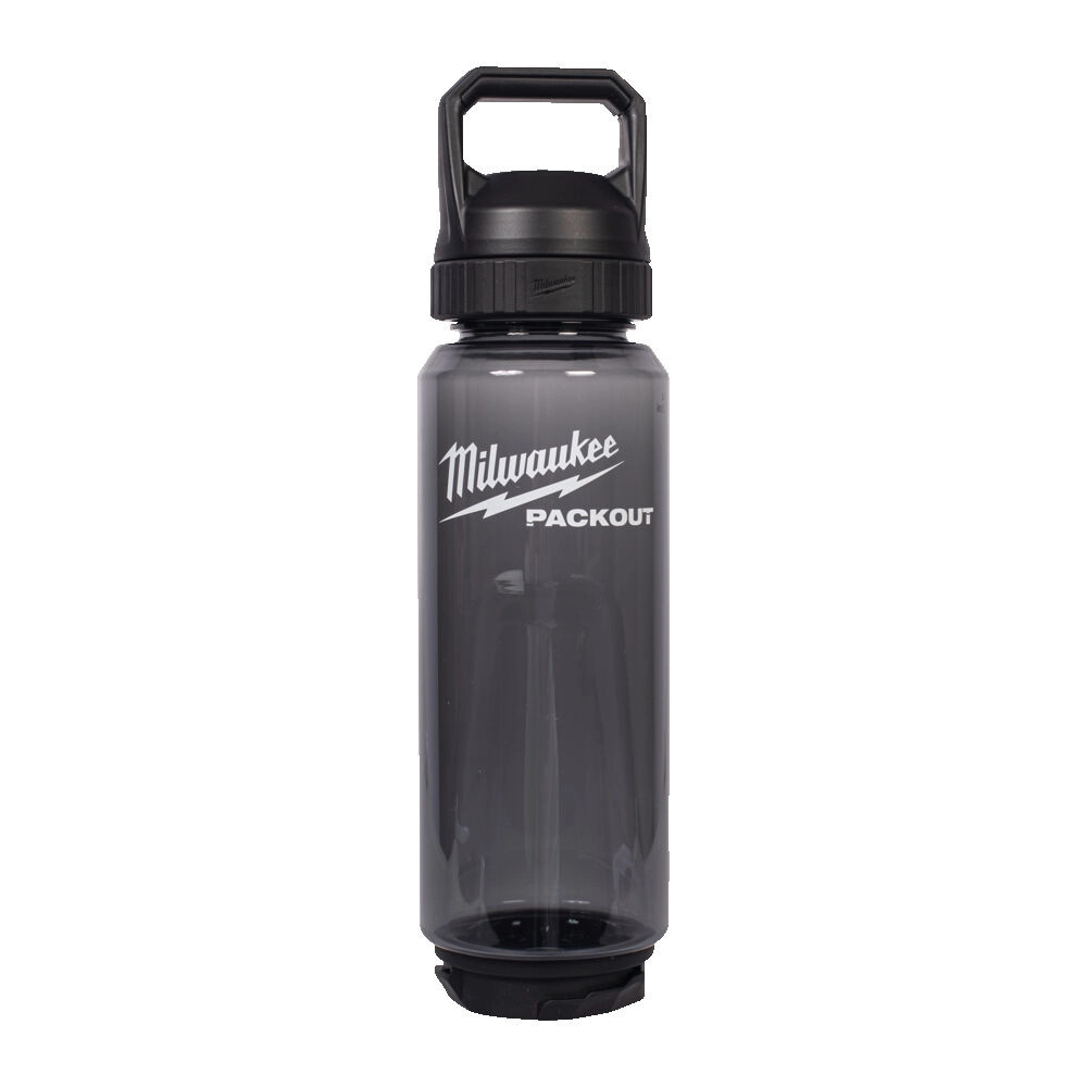Milwaukee PACKOUT Plastic Bottle with Chug Lid - Black / 1005ml