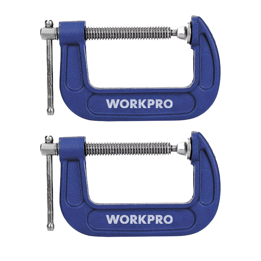 WORKPRO WP232018 75mm (3") G Clamps - Pack of 2