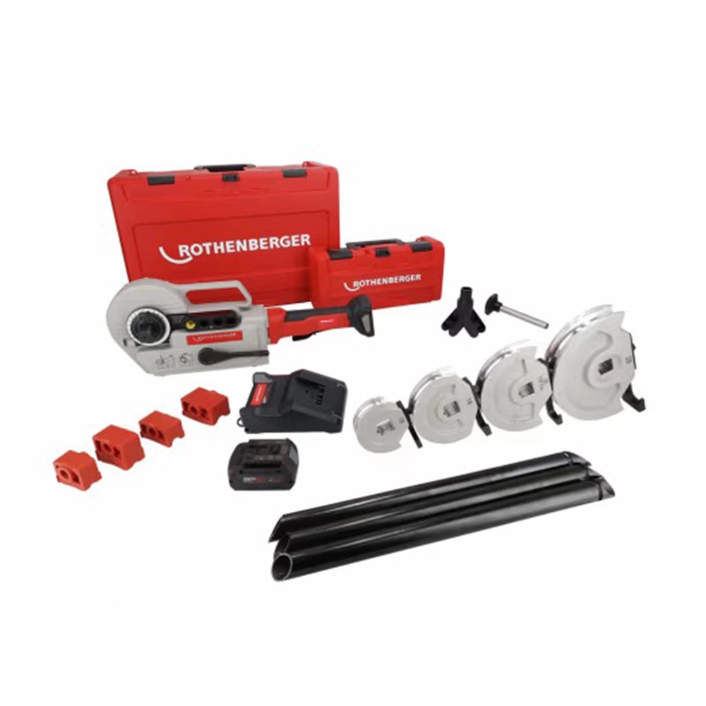 Rothenberger ROBEND 4000 E 18V Brushless Pipe Bender, 1x 4.0Ah AMPShare PROCore Battery, Charger, Tripod & Case