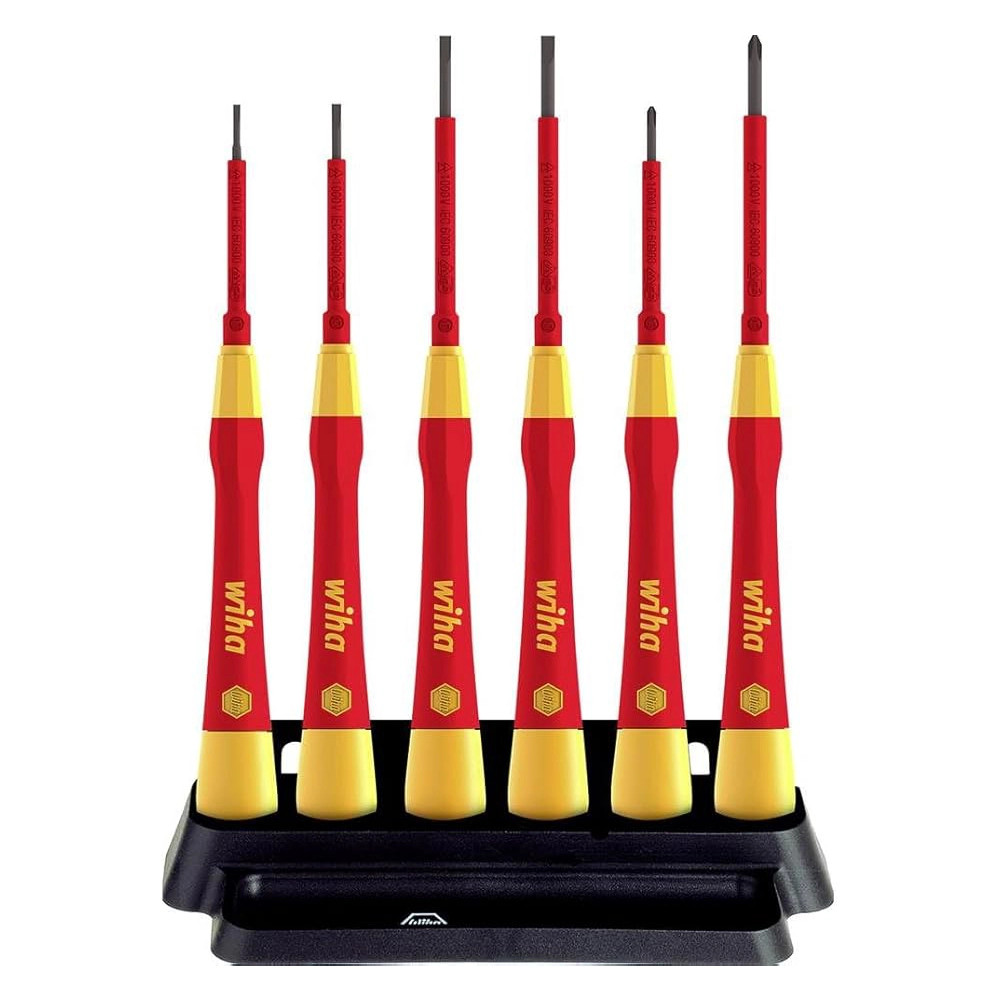 Wiha 6 Piece VDE PicoFinish Precision Screwdriver Set