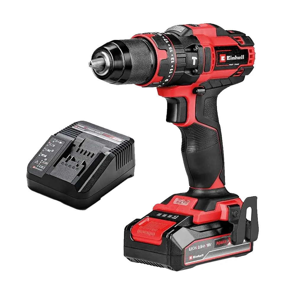 Einhell TE-CD 18/44 Li-I 18V Combi Drill, 1x 2.5Ah Battery & Charger