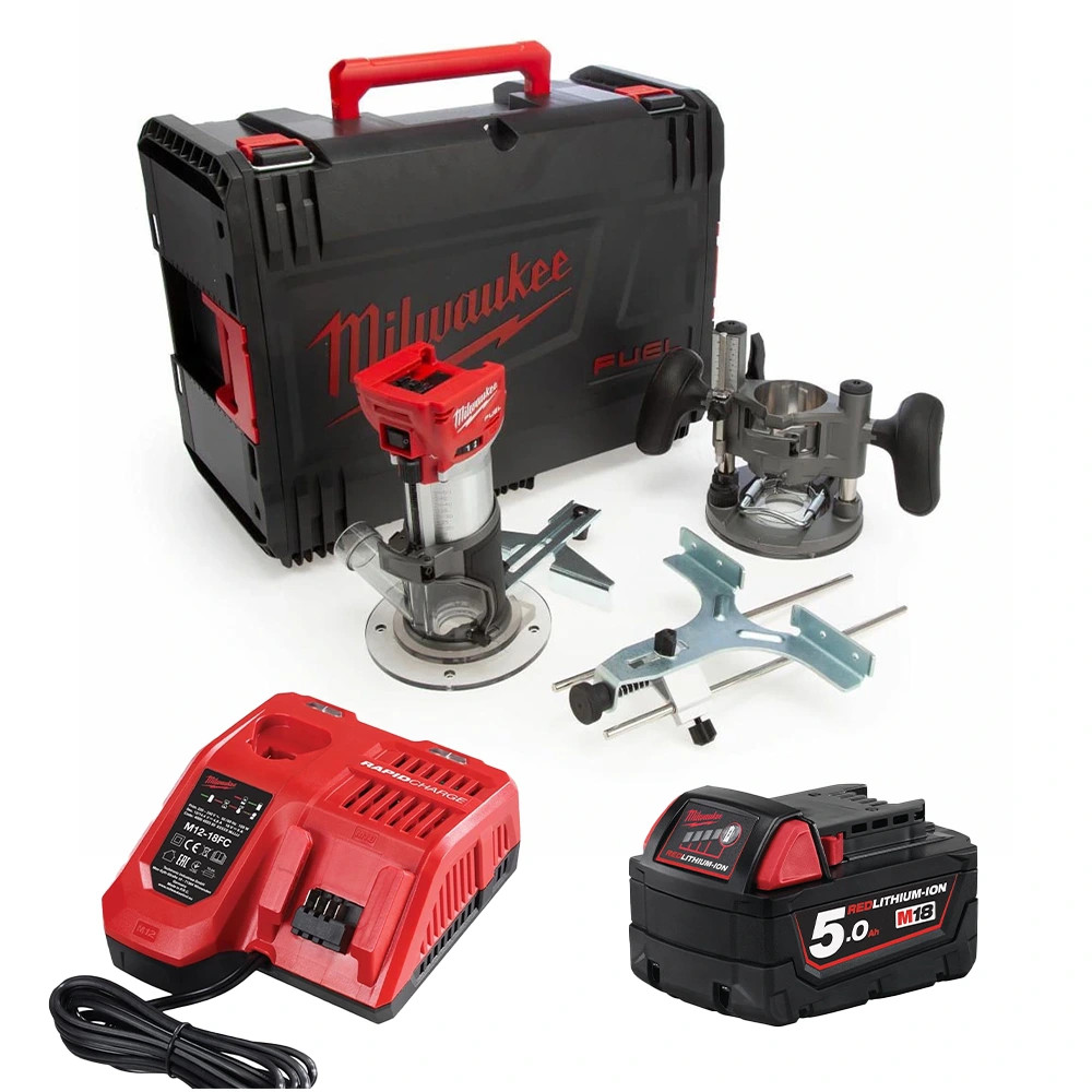 Milwaukee M18 FTR-0X 18V FUEL Brushless 1/4” Trim Router, 1x