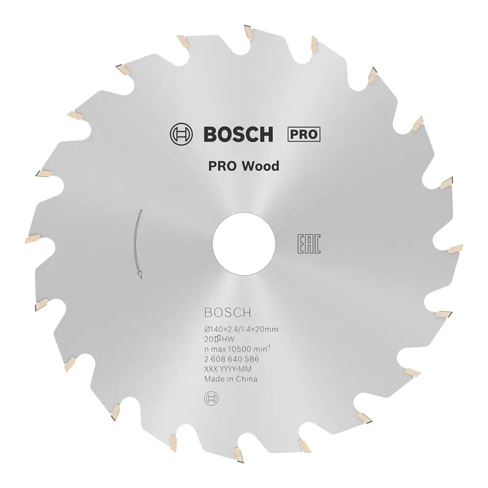 Bosch PRO Optiline 140mm x 20mm 20T Wood Circular Saw Blade