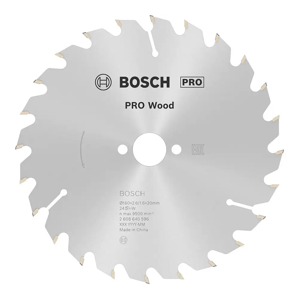 Bosch PRO Optiline 160mm x 20mm 24T Wood Circular Saw Blade
